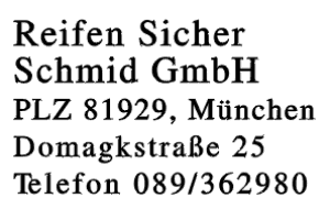 Reifen Sicher Schmid GmbH Reifen Sicher Schmid GmbH