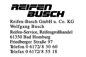 Reifen-Busch GmbH u. Co. KG