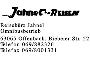 Reisebüro Jahnel