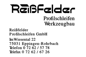 Reißfelder Profilschleifen GmbH
