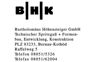 Bartholomäus Höhensteiger GmbH