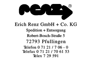 Renz, Erich GmbH & Co. KG