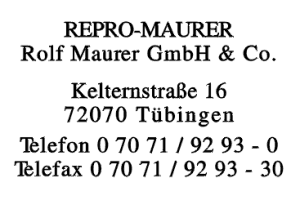 Repro-Maurer Rolf Maurer GmbH & Co.