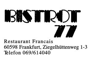 Restaurant Francais