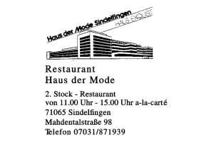 Restaurant Haus der Mode