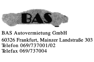 BAS Autovermietung GmbH BAS Autovermietung GmbH