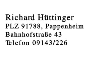 Richard Hüttinger Richard Hüttinger