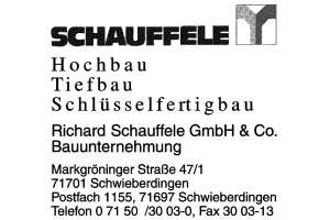 Richard Schauffele GmbH & Co. Bauunternehmung