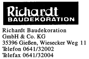 Richardt Baudekoration GmbH & Co. KG Richardt Baudekoration GmbH & Co. KG