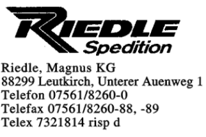 Riedle, Magnus KG