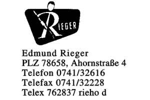 Rieger, Edmund