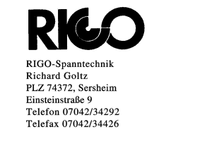 RIGO-Spanntechnik, Richard Goltz