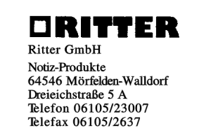 Ritter GmbH