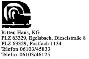 Ritter, Hans, KG