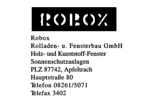 Robox Rolladen- u. Fensterbau GmbH Robox Rolladen- u. Fensterbau GmbH