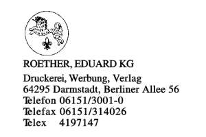 ROETHER, EDUARD KG ROETHER, EDUARD KG