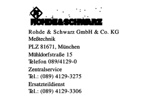 Rohde & Schwarz GmbH & Co. KG