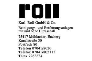Roll, Karl GmbH & Co.