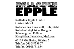 Rolladen Epple GmbH Rolladen Epple GmbH