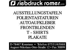 Römer, Siebdruck Römer, Siebdruck