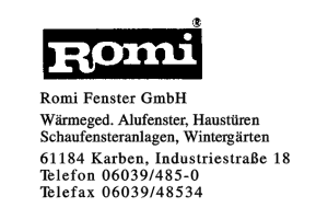 Romi Fenster GmbH Romi Fenster GmbH