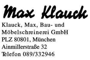 Bau- und Möbelschreinerei GmbH