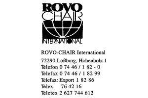 Rovo-chair international Rovo-chair international