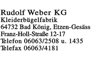 Rudolf Weber KG