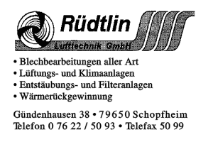 Rüdtlin Lufttechnik GmbH Rüdtlin Lufttechnik GmbH