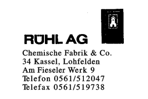 RÜHL AG Chemische Fabrik & Co.