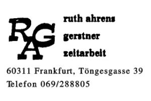ruth ahrens gerstner zeitarbeit