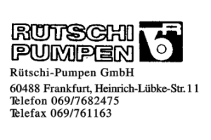 Rütschi-Pumpen GmbH Rütschi-Pumpen GmbH