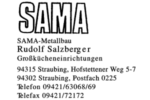 SAMA-Metallbau Rudolf Salzberger SAMA-Metallbau Rudolf Salzberger