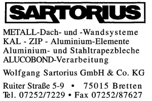 Sartorius, Wolfgang Gmbh & Co. KG