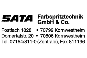 SATA Farbspritztechnik GmbH & Co. SATA Farbspritztechnik GmbH & Co.