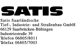 Satis Saarländische Tief-, Industrie- und Straßenbau GmbH