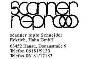 scanner repro Schneider Eckrich Hahn GmbH