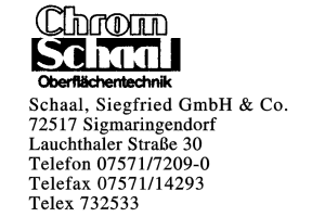 Schaal, Siegfried GmbH & Co.
