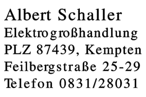 Schaller, Albert