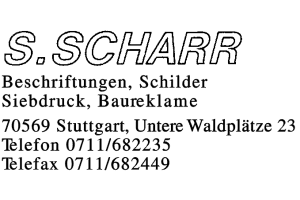SCHARR, S. SCHARR, S.