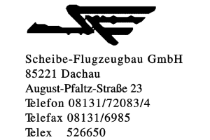 Scheibe-Flugzeugbau GmbH Scheibe-Flugzeugbau GmbH