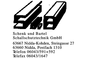 Schenk und Bartel Schallschutztechnik GmbH