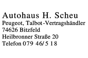 Scheu, H. Autohaus