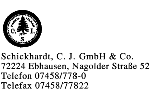 Schickhardt, C. J. GmbH & Co.