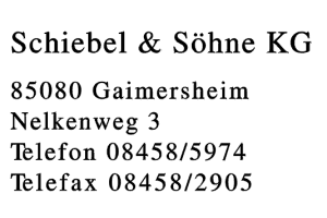 Schiebel & Söhne KG