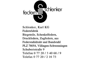 Schlenker, Karl, KG