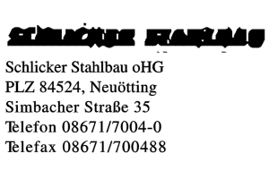 Schlicker Stahlbau oHG