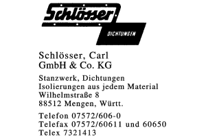Schlösser, Carl GmbH & Co. KG