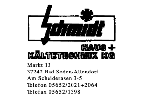 Schmidt HAUS + KÄLTETECHNIK KG