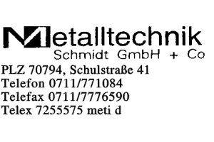 Schmidt Metalltechnik GmbH & Co